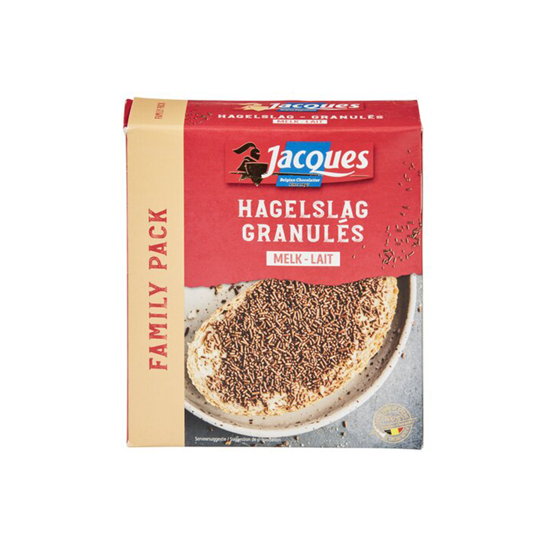 JACQUES hagelslag milkchocolate - 350gr