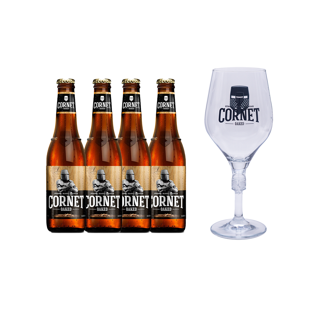 4x Cornet + Glass Bundle