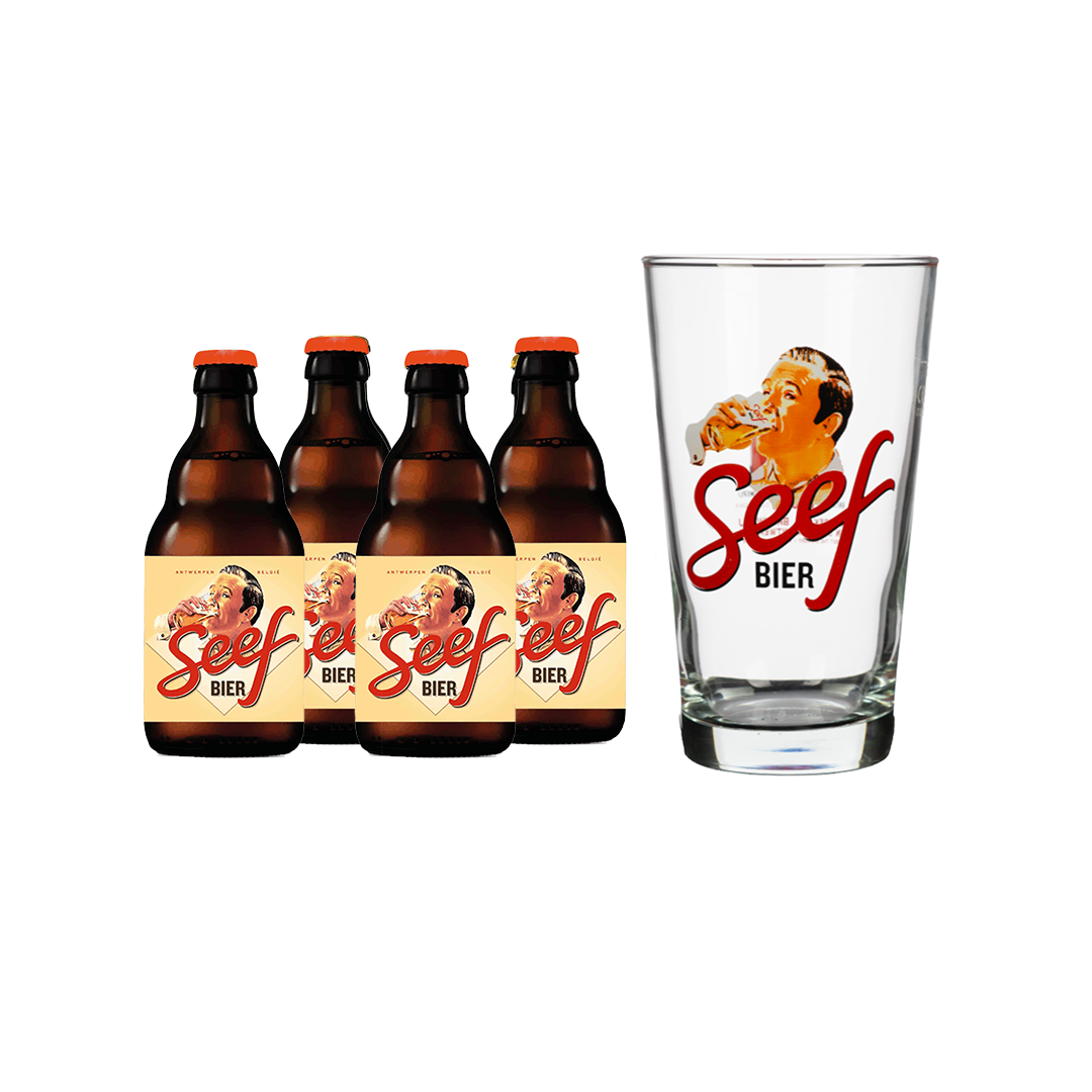 4 x Seef Bier + Glass Bundle